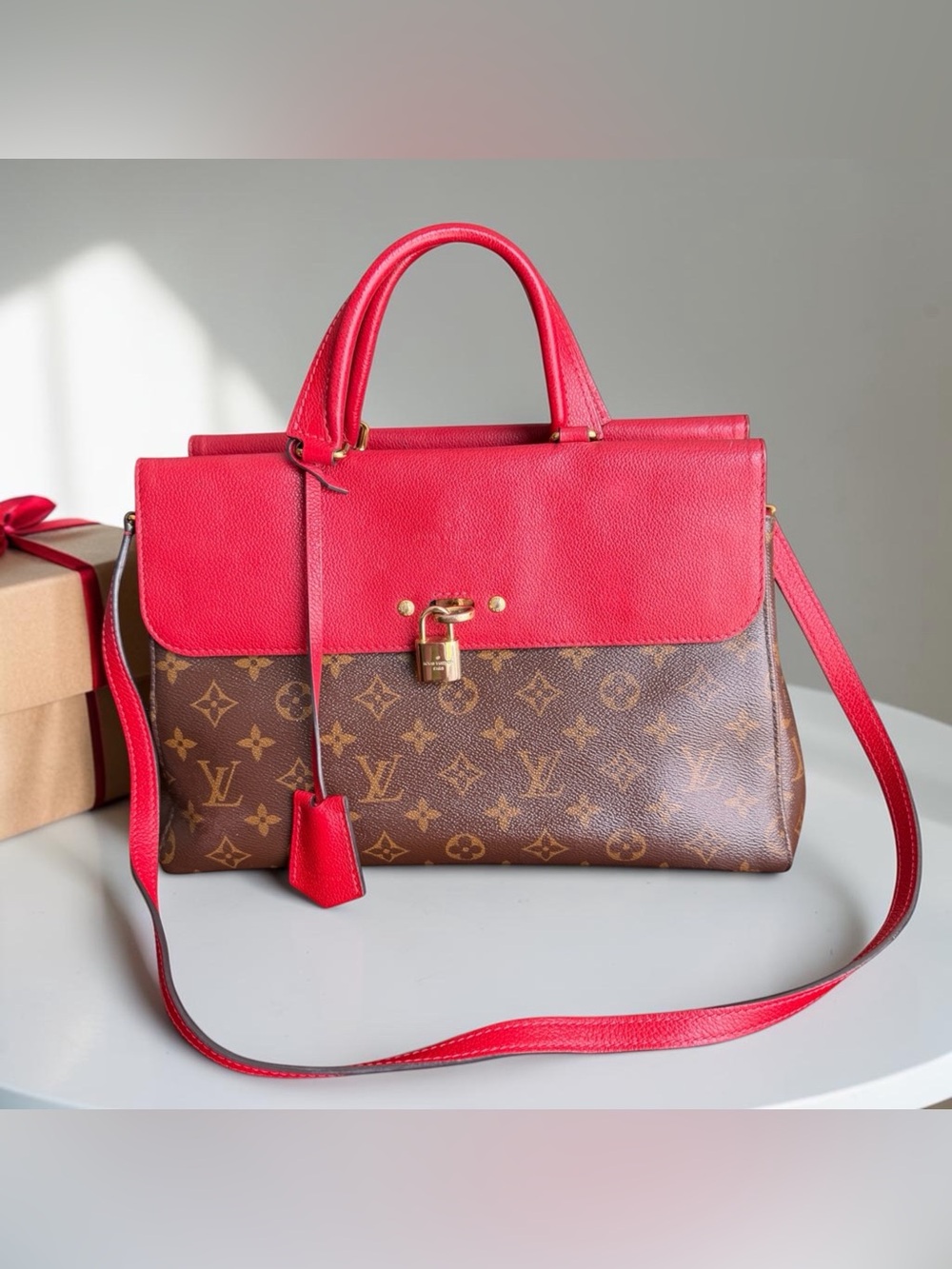 Louis Vuitton Venus Monogram Cerise Red Canvas Handbag - Picture 5 of 16